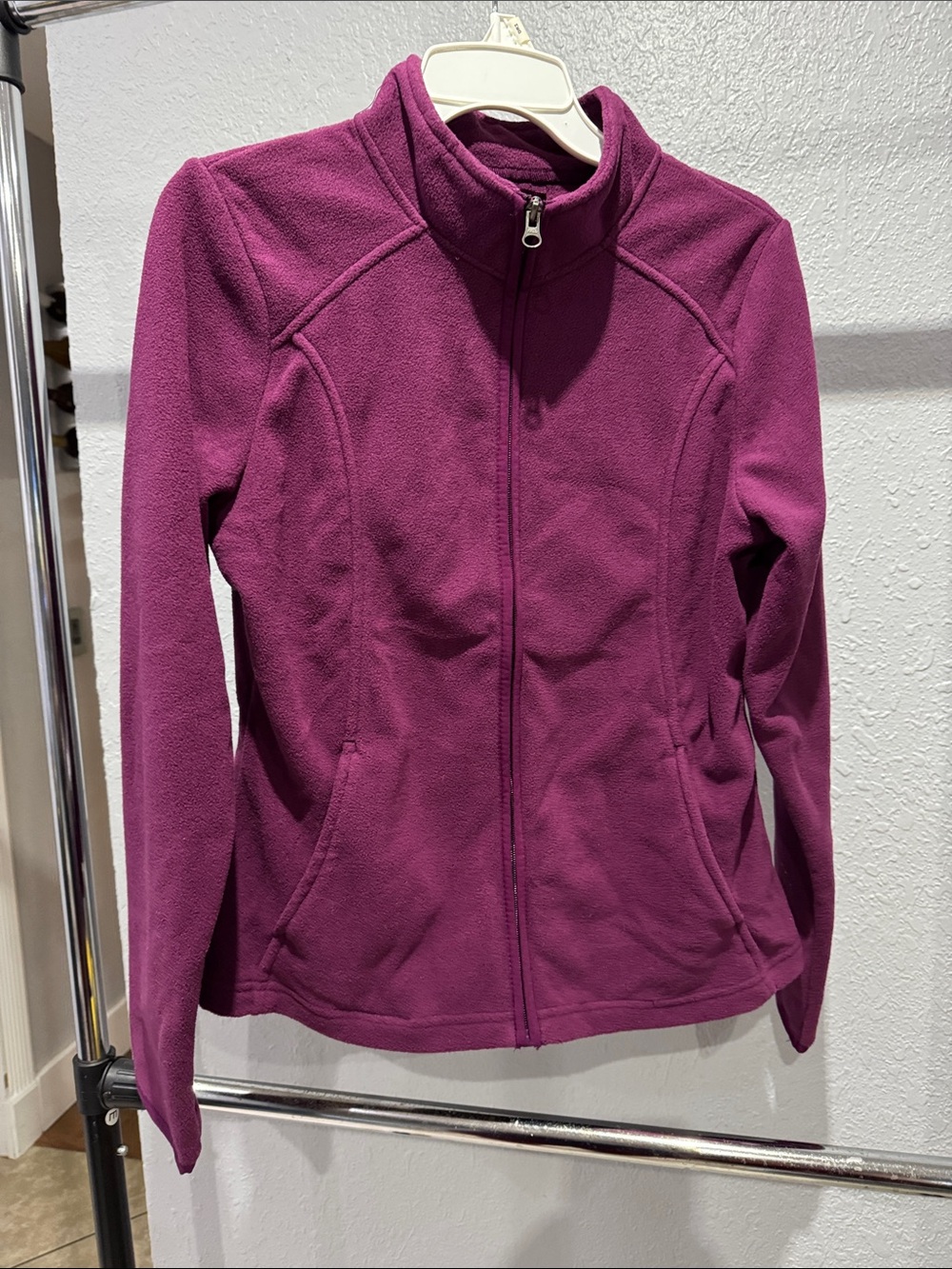 Merona Plum Full-Zip Fleece Jacket